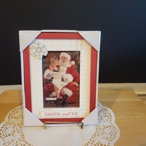 Malden Red and White Santa Picture Frame